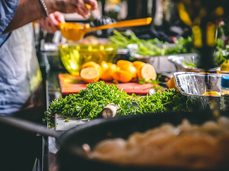 Alle ingrediÃ«nten voor de kookworkshop voor mannen